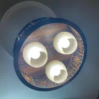 لوستر آویز چوبی