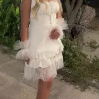 لباس مجلسی عروسکی سفید