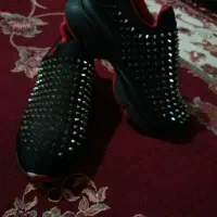 کتونی پرچ دار مشکی سایز ۳۹