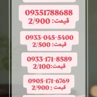 فروش سیم کارت رند ایرانسل شماره خاص