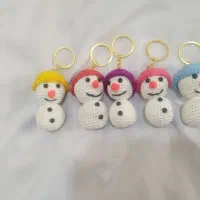 عروسک های زیبا آدم برفی مخصوص جا کلیدی به صرفه|صنایع دستی و سایر لوازم تزئینی|یزد, |دیوار