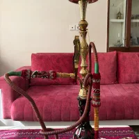 قلیان برنجی قلم زنی شده|صنایع دستی و سایر لوازم تزئینی|تهران, سلسبیل شمالی|دیوار