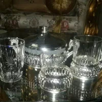 یک دست استکان ب همراه قندان  *نو*|ظروف سرو و پذیرایی|بروجرد, |دیوار