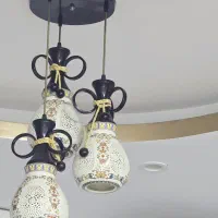 لوستر آویز سه شاخه