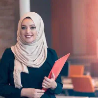 نیروی خانم اداری محجبه امین اموال پروژه یک ماهه