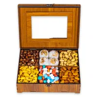 جعبه پذیرایی چوبی مدل مینا و ترنج|ظروف سرو و پذیرایی|تهران, دولاب|دیوار