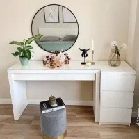 ست تخت خواب و میزدراور دخترانه مینیمال کد94