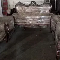 مبلمان استیل ۷فره  کاملا نو چوب گردو