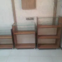 ۳ویترین چوبی با قفسه شیشه ای/فروشگاه نمایش محصولات