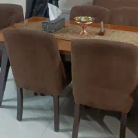 میز نهارخوری۶نفره تمام چوب