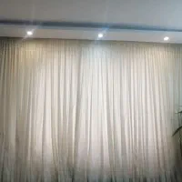پرده کتان شاین دار