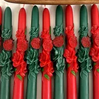 انواع شمع و گیفت وظروف سنگ مصنوعی یلدایی