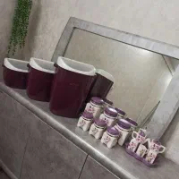 ست پاسماوری وسطل برنج وشکر وقند