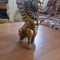 مجسمه عتیقه چوبی انسان و حیوان بالدار|مجسمه، تندیس، ماکت|تهران, نیروی هوایی (پیروزی)|دیوار