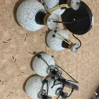 یک جفت لوستر سه شاخه در حد نو