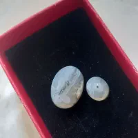 نگین عقیق سلیمانی خزه ای  طبیعی