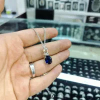 گردنبند نقره زنانه طرح یاقوت|جواهرات|اصفهان, چشمه باقرخان|دیوار