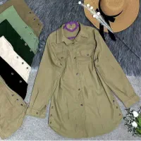 مانتو کتان بنگال بغل دکمه