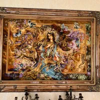 تابلو فرش ابریشم