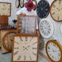 «ساعت دیواری چوبی مربع و مستطیل،اقساطی بدون سود
