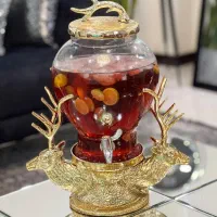 کلمن ، کلمن شیشه ی طرح گوزن آلومینیومی