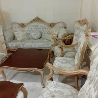 سرویس مبلمان ۷ نفره سلطنتی با میز ناهارخوری ۶ نفره|مبلمان خانگی و میز عسلی|تهران, ائمه اطهار|دیوار