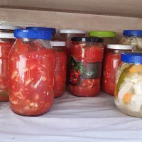 سالاد شوری گوجه تمیز وخوشمزه