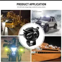 چراغ پروژکتور لنزدار دو لنز جغدی led دوکنتاکت فلزی|قطعات یدکی و لوازم جانبی|کرج, ساسانی (قلمستان)|دیوار