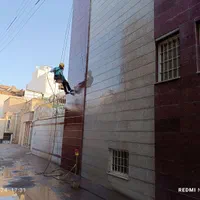 کار درارتفاع راپل شستشو نماپیچ رولپلاک بدون داربست|خدمات پیشه و مهارت|کرمان, |دیوار