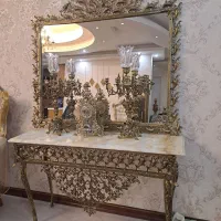 آینه شمعدان برنزی