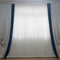 پرده پذیرایی حریر همراه والان