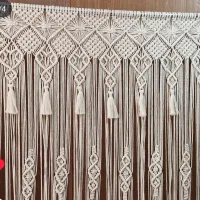 پرده مکرومه|پرده، رانر، رومیزی|مشهد, حجاب (شهرک غرب)|دیوار