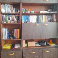 کتابخانه چوبی جادار میز کامپیوتر میز آرایش