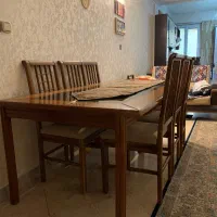 میز ناهار خوری ۸ نفره همراه ۶ صندلی