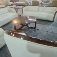 مبل کلاسیک صدفی کلاف تمام راش