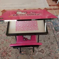 میز و صندلی تحریر کودک تاشو، باکس دار، در حد نو|میز تحریر و کامپیوتر|ایلام, |دیوار