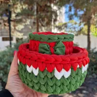 سبد تریکو بافی