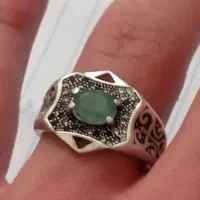 انگشتر زمرد کلمبیا|جواهرات|مراغه, |دیوار