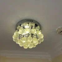 لوستر کریستالی سه حالته|لوستر و چراغ آویز|شیراز, زرهی|دیوار