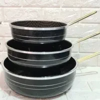 فروش ویژه تابه تفلون گرانیت 3 تای تندیس با تخفیف|ظروف پخت‌وپز|قم, سید معصوم|دیوار