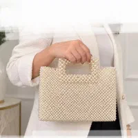کیف مروارید بافی