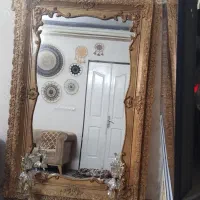 آینه کنسول و شمعدانی|بوفه، ویترین، کنسول|مشهد, الهیه|دیوار