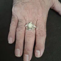 انگشتر نقره دست ساز سنگ اپال|جواهرات|تهران, بهارستان|دیوار