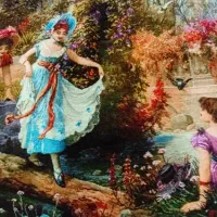 تابلو فرش دستباف گردش درقصر