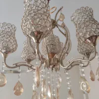 لوسترشش شاخه قاب سوره حمد وگازفرپنج شعله سن سون|لوستر و چراغ آویز|مشهد, حسابی جنوبی (شهرک غرب)|دیوار