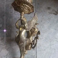چراغ دیواری فلزی برنج طرح فرشته|لوستر و چراغ آویز|مشهد, فرهنگیان (شهرک غرب)|دیوار