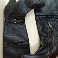 چکمه چرم سایز 37 و 38|کیف، کفش، کمربند|سمنان, |دیوار