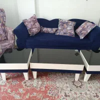 مبل هفت نفره همراه با جلو مبلی