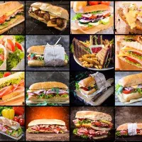 ساندویچ زن و فر کار ساندویچی
