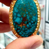 انگشتر نقره فیروزه نیشابوری شاه عیار